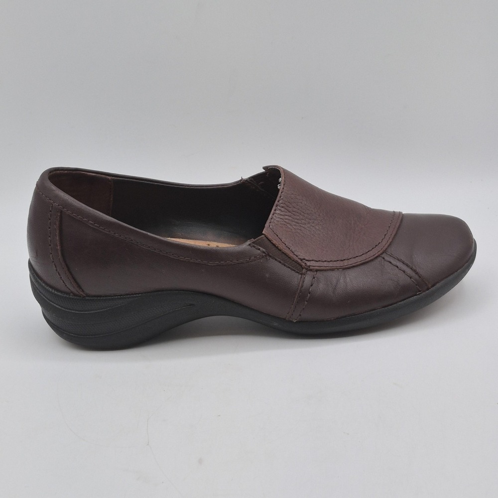 Hush Puppies Shoes Womens Size 6.5 Brown Leather Slip-On Comfort g Zero Loafer - Picture 4 of 14